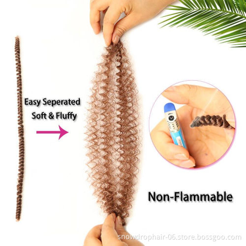 Julianna Burgndy Pre Looped Ombre Synthetic Micro Orange Curl Colored 18 8 12 Inches Braiding Crochet Spring Twist Hair